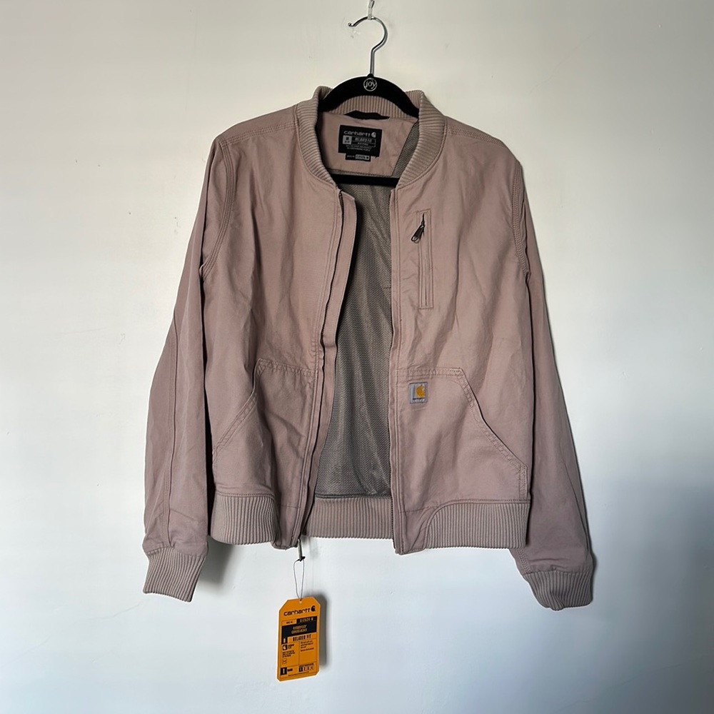 Carhartt relaxed fit women’s zip up coat in lavender